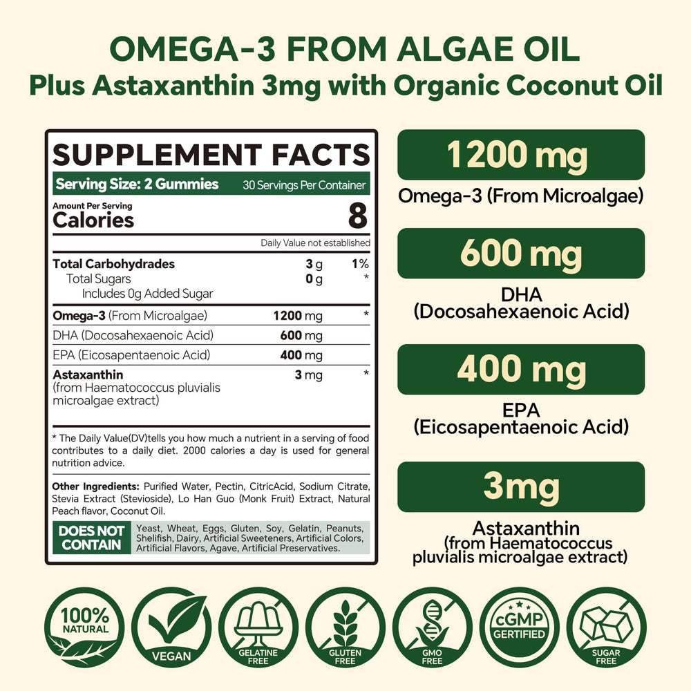 VEETAGYO vegan omega-3 gummies outer pectin shell protects nutrients and aids absorption