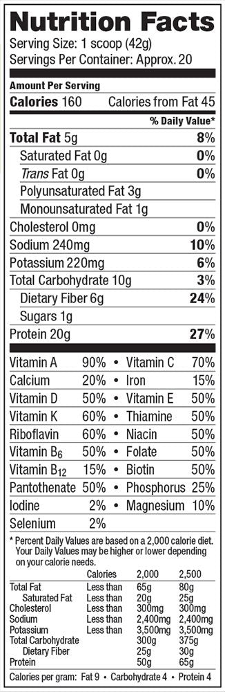 Vega One fiber omega-3 probiotics icon emphasizes digestive support.