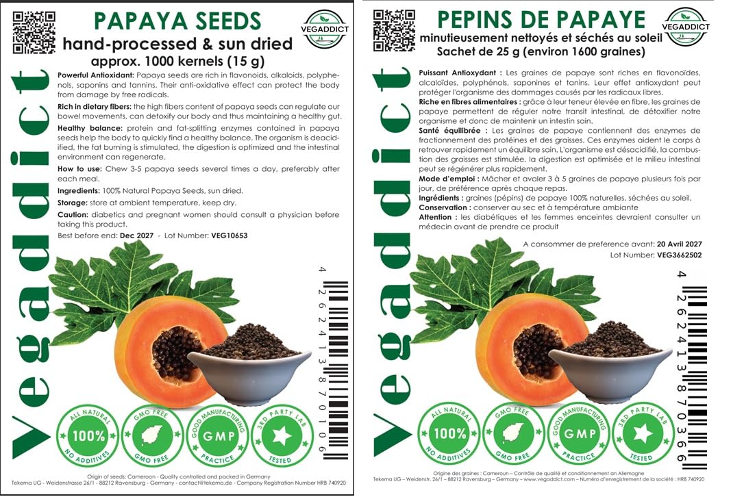 Vegaddict approx 1000 seeds image conveys generous pack size