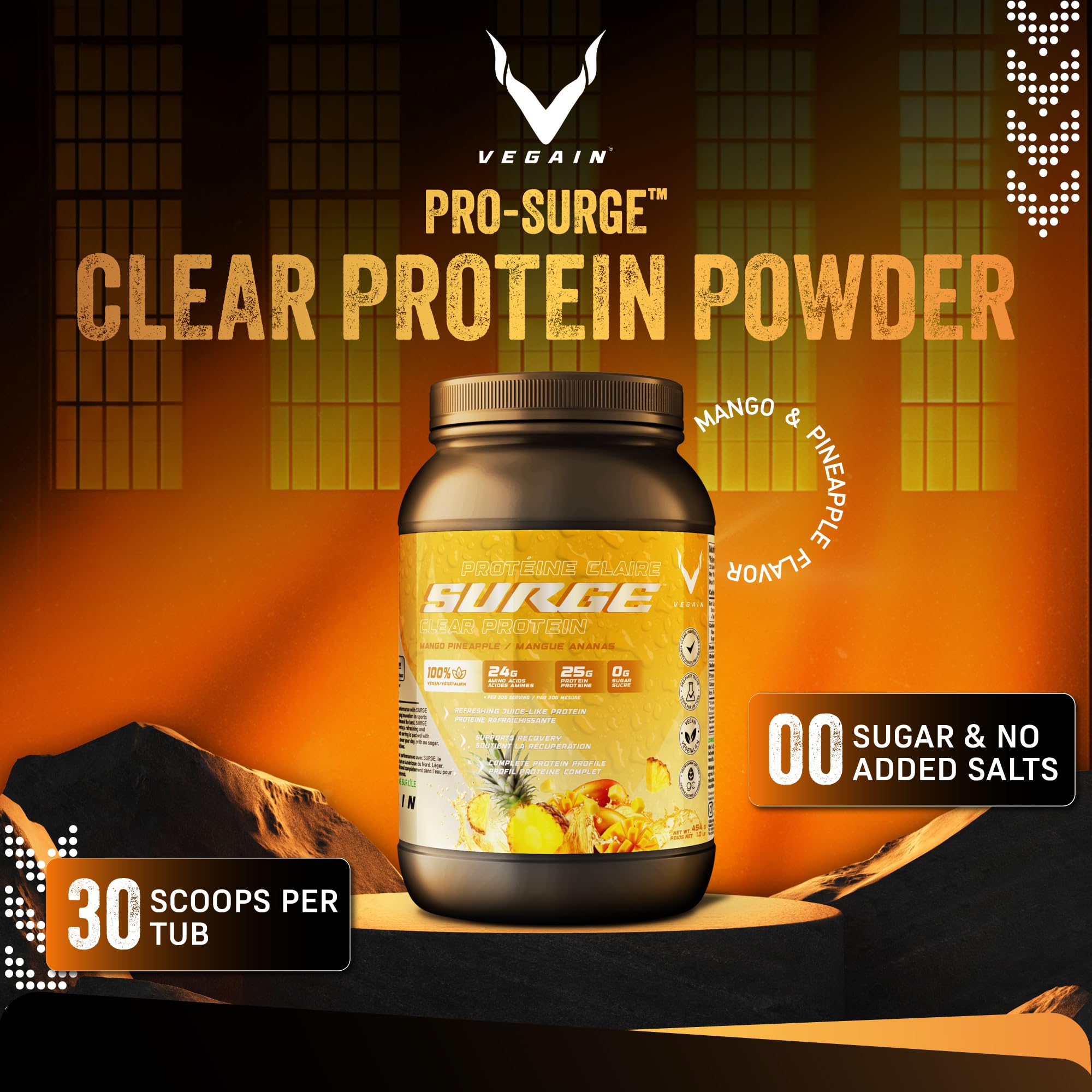 VEGAIN PRO-SURGE being poured to reveal juice-like texture.