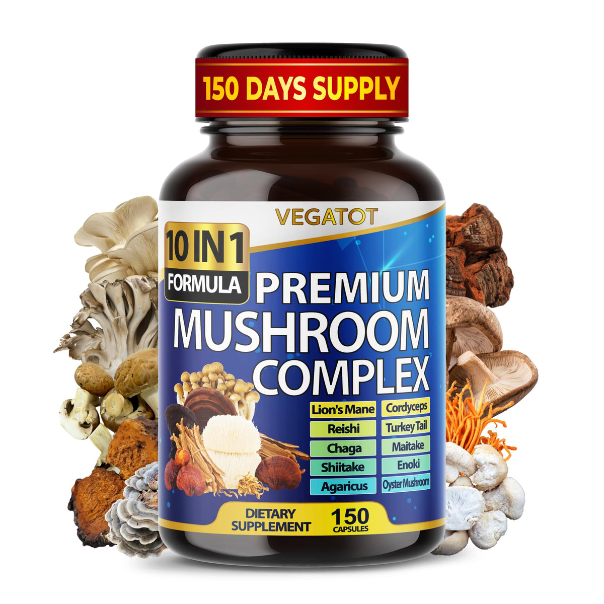 VEGATOT 10in1 bottle for convenient daily brain support.