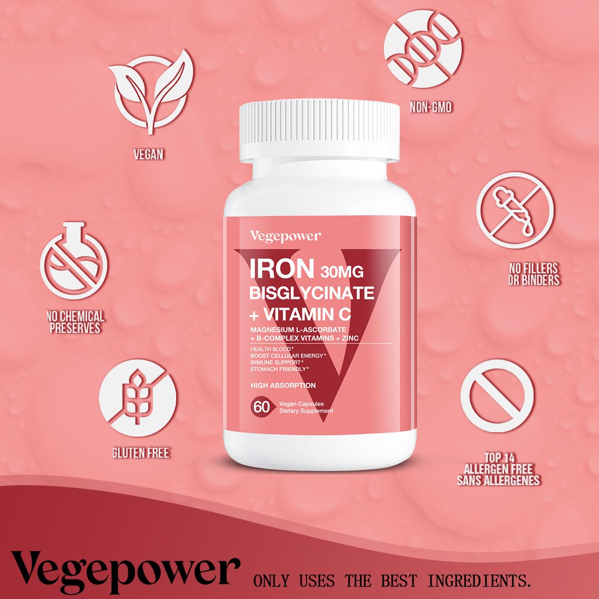 VEGEPOWER: información de ingredientes para transparencia.