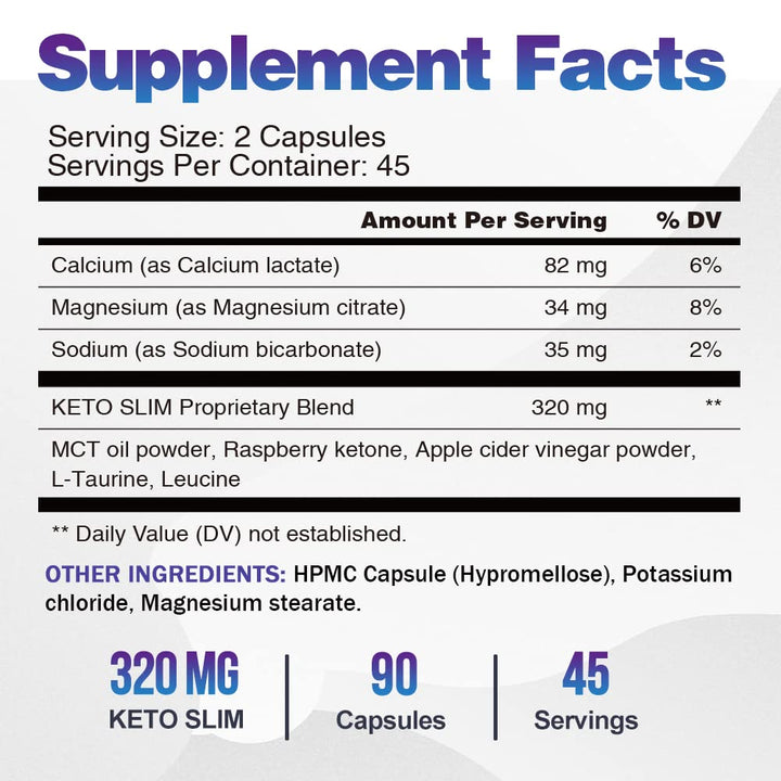 VEGEPOWER ingredients array showing apple cider vinegar and MCT for natural support
