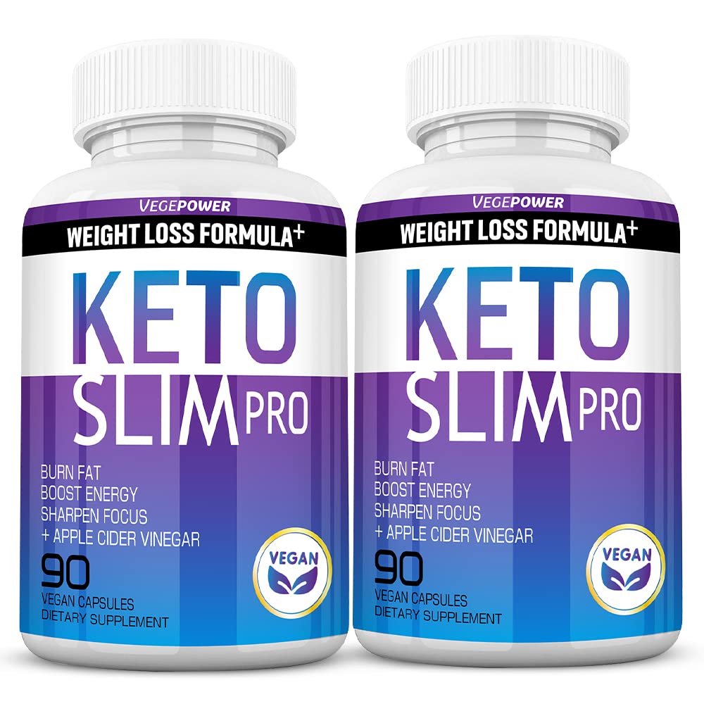 VEGEPOWER Keto ACV bottle on counter for daily weight management