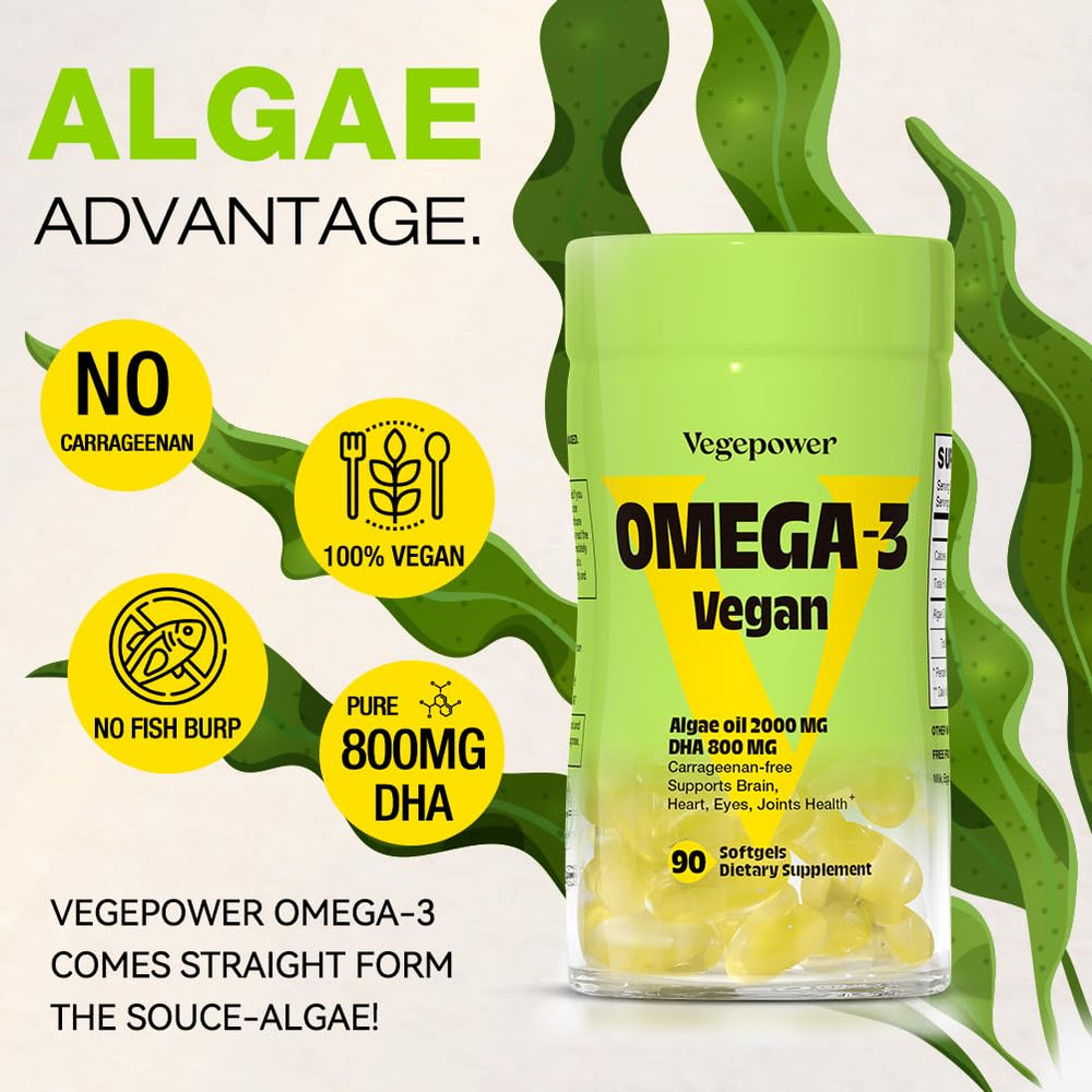 VEGEPOWER non-GMO certification badge on packaging.