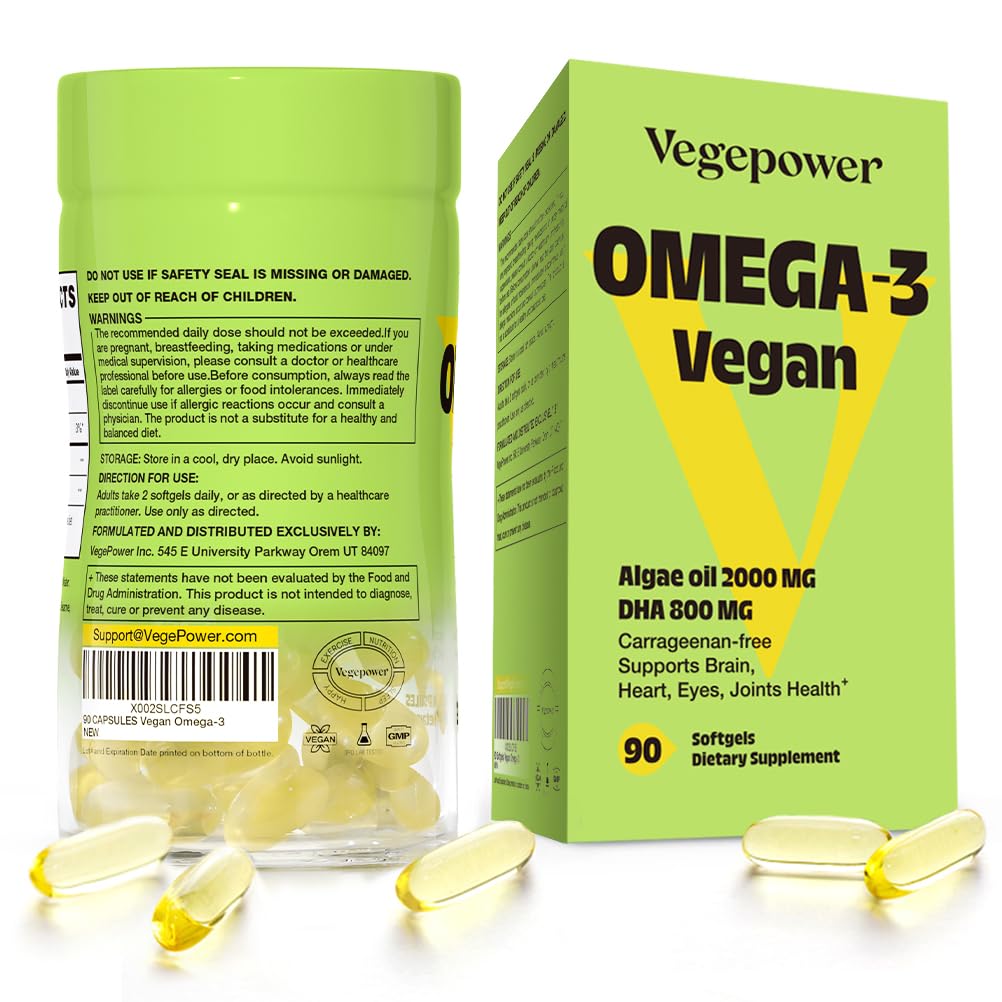 VEGEPOWER kitchen shelf-ready bottle for daily supplementation.