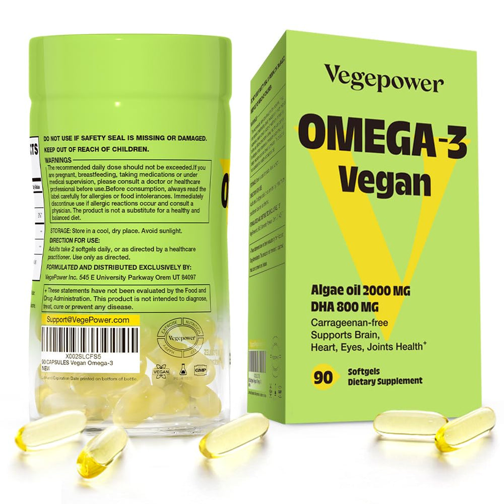 VEGEPOWER kitchen shelf-ready bottle for daily supplementation.