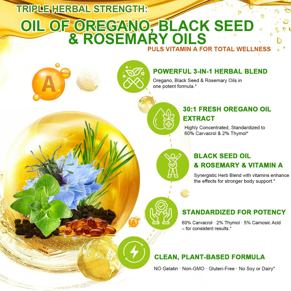 VEGEPOWER rosemary oil highlights carnosic acid for antioxidant support.