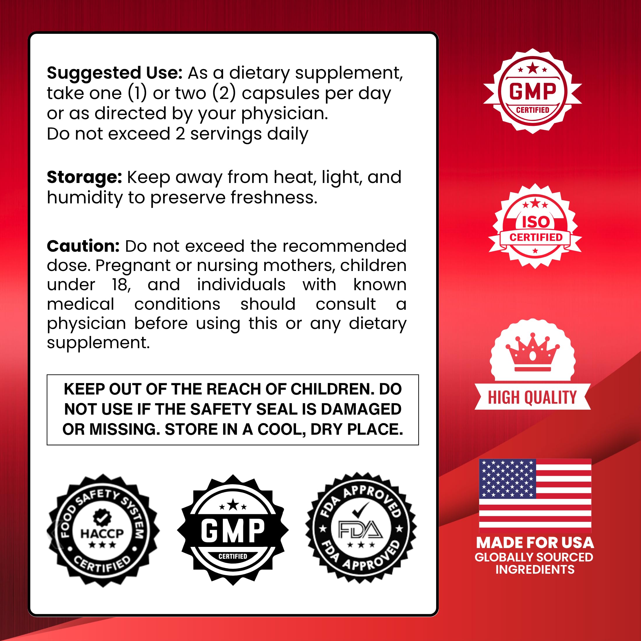 VegHerbs Original Ereforce label closeup confirms natural ingredients and clear benefits