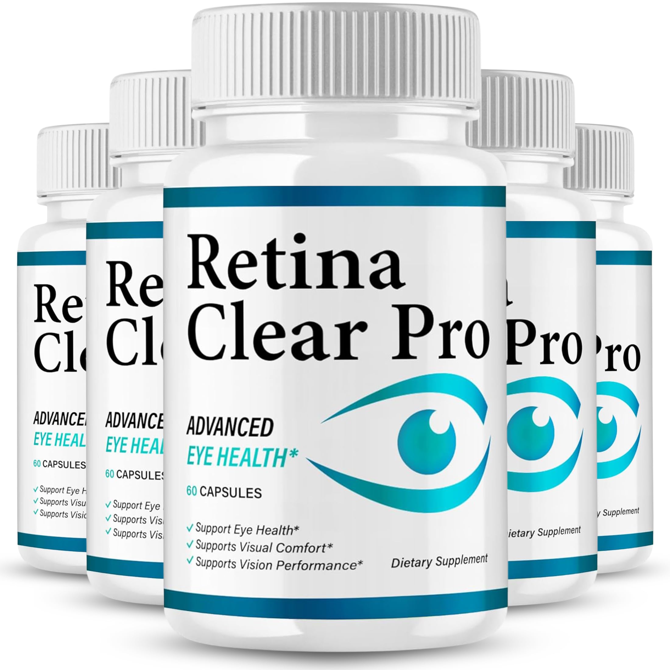 VegHerbs RetinaClear Pro bottle front showing label for daily eye care