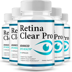 VegHerbs RetinaClear Pro bottle front showing label for daily eye care
