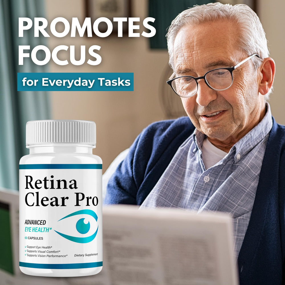 VegHerbs RetinaClear Pro capsules close-up for daily use