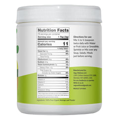 Vegs Moringa Powder with scoop for easy portioning in smoothies.