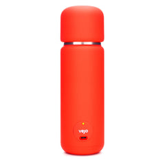 Vejo 12oz electric shaker bottle front view for quick, clump-free shakes.