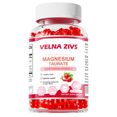 Velna zivs Magnesium Taurate Gummies bottle for daily wellness.