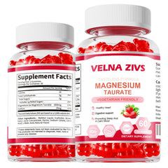 Velna Zivs magnesium taurate gummies jar for easy daily supplementation