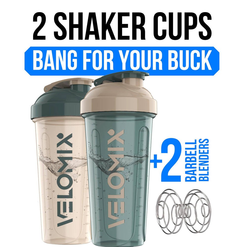 VELOMIX 2-pack bottle pour-spout in blue-beige for quick, smooth pours