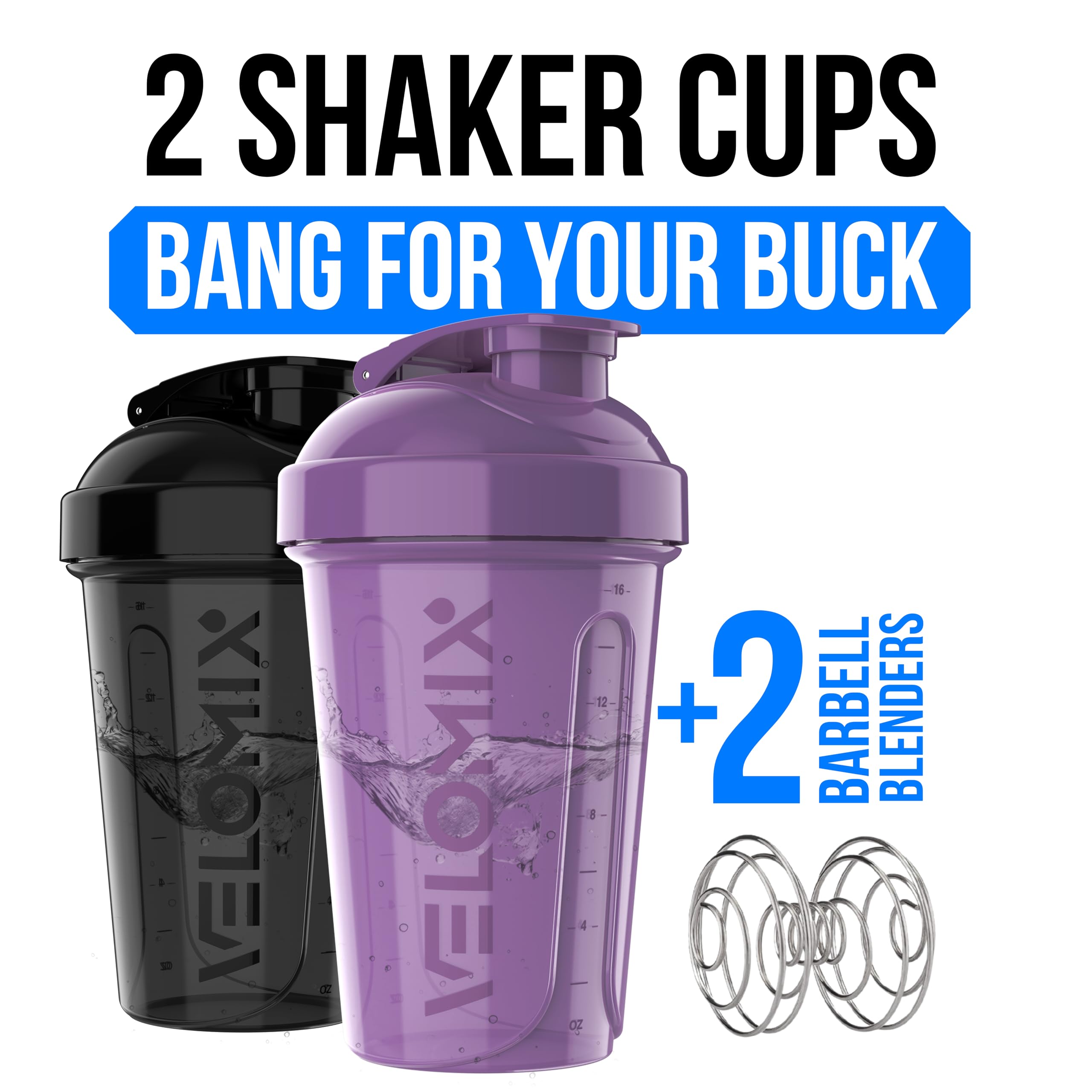 Velomix shaker lid close-up showing a secure cap for leak-proof performance.