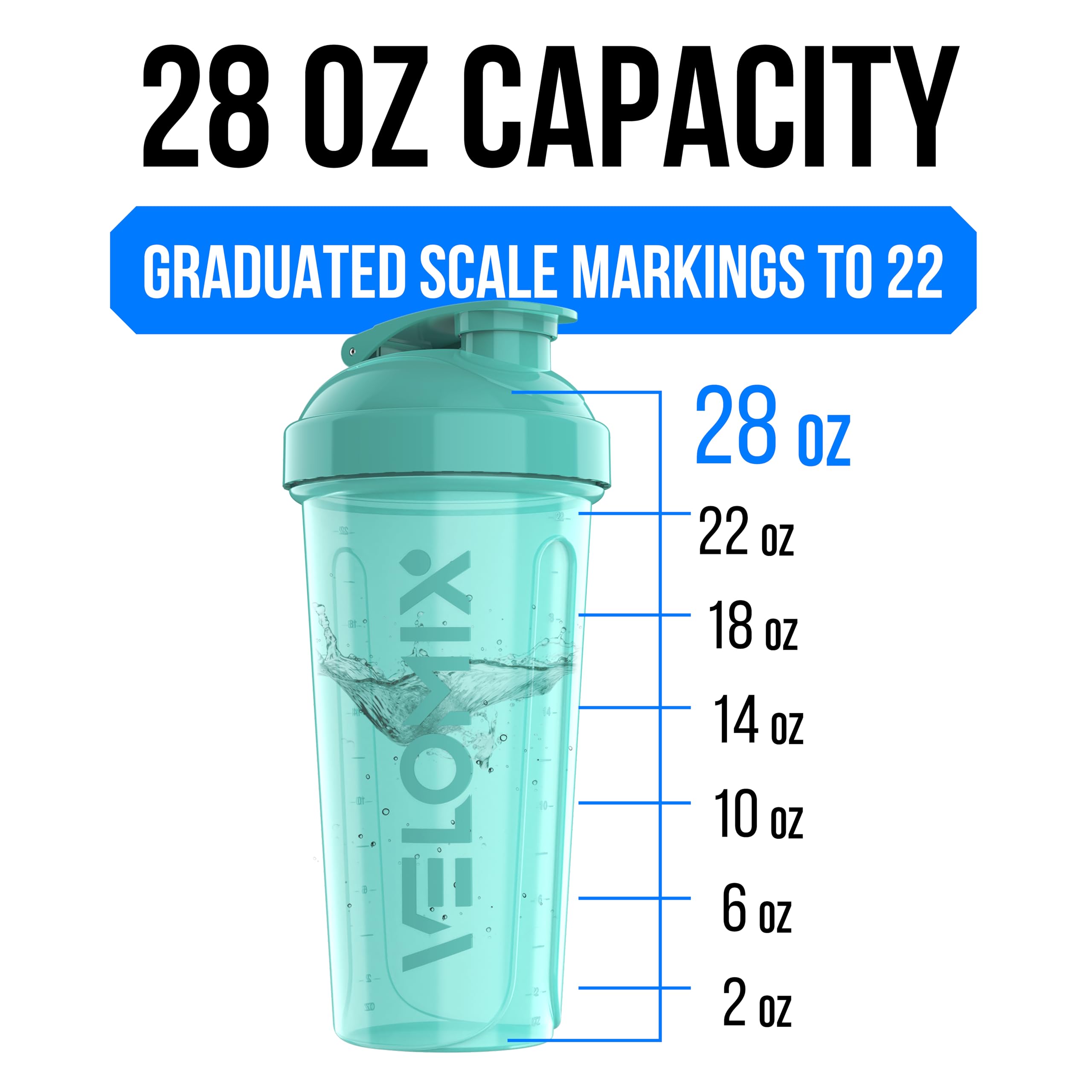 VELOMIX durable shaker built to last through daily workouts and travel