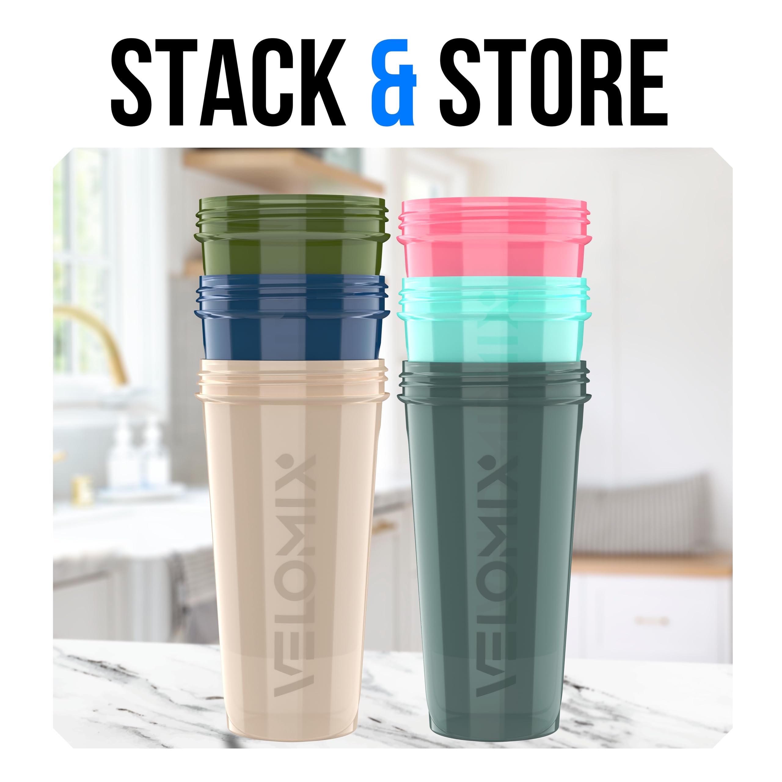 VELOMIX protein shake pack suited for home gym or office nutrition
