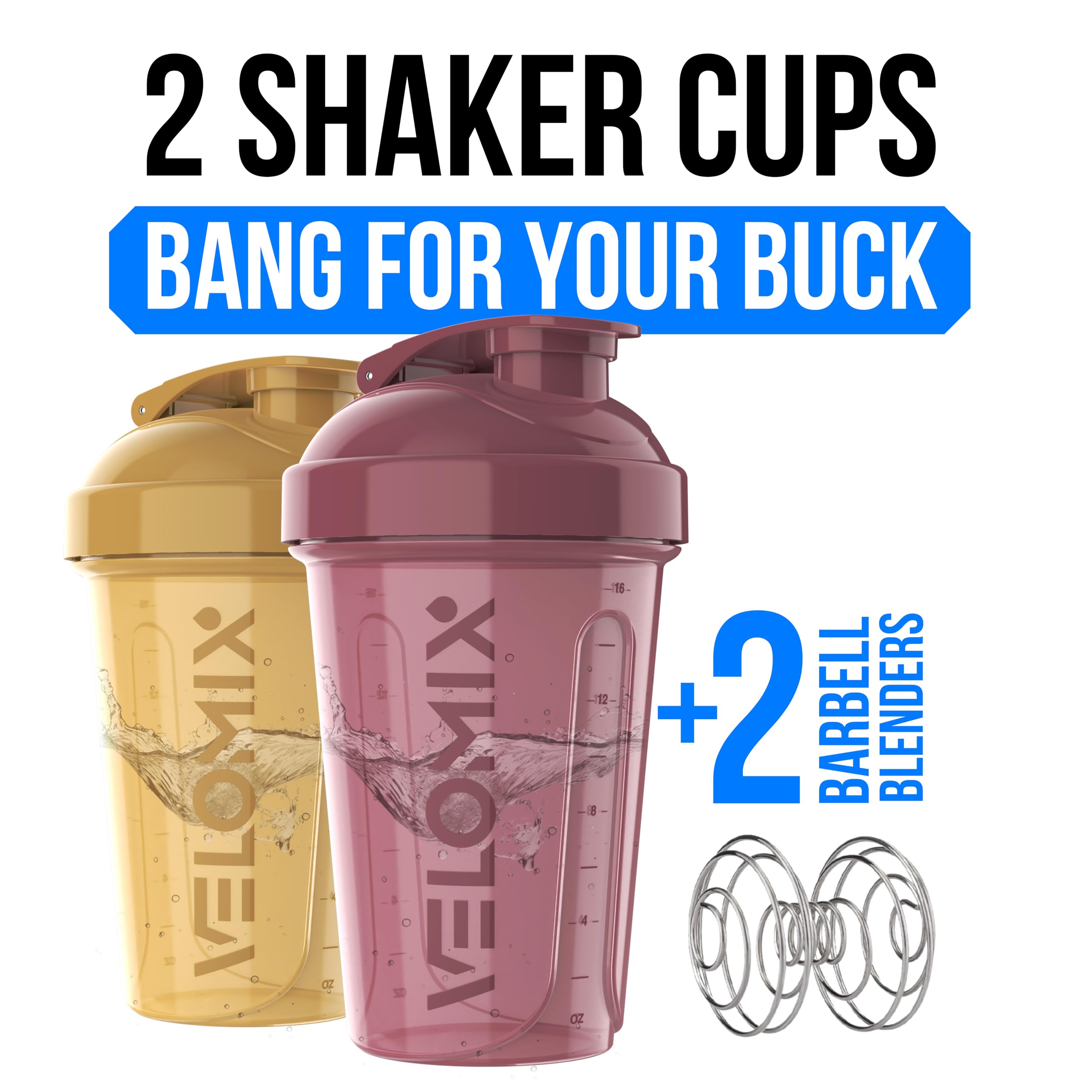 VELOMIX Berry Surf 20oz shaker body designed for easy protein mixing on the go.