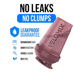 VELOMIX Berry Surf 2-pack shaker bottles ready for gym and office use.