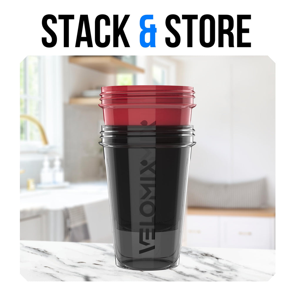 Velomix dishwasher-safe bottle cleans quickly for on-the-go users.