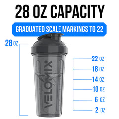 Velomix durable protein shaker bottle built for daily use.
