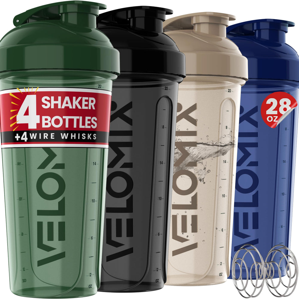 Velomix Forest Edge leak-proof lid prevents spills during on-the-go shakes.