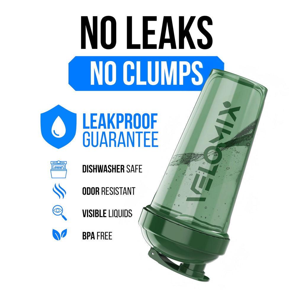Velomix Forest Edge 28 oz shaker with clear measurement marks for precise mixing.