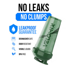 Velomix Forest Edge 28 oz shaker with clear measurement marks for precise mixing.