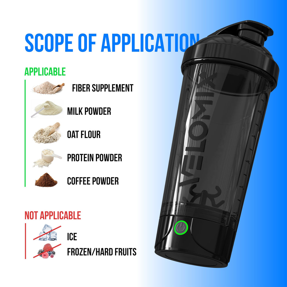 Velomix gym-ready shaker travels without leaks