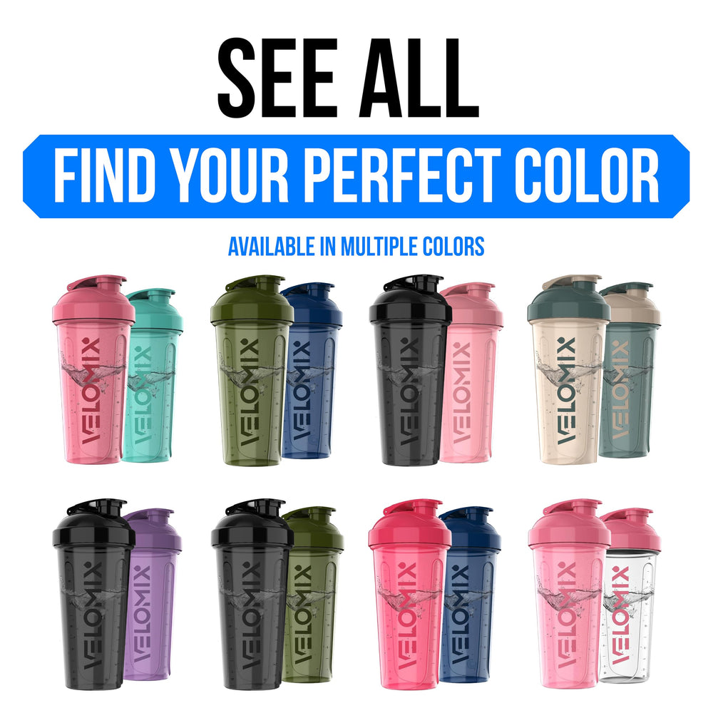 VELOMIX gym and office use shaker demonstrating versatile on-the-go use