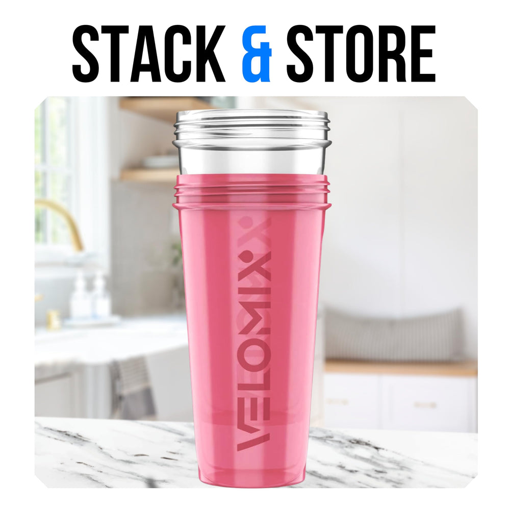 VELOMIX gym-use scene demonstrating portable shake during workouts