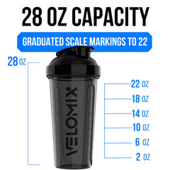 Velomix leak-proof cap close-up highlights secure seal.