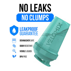 Velomix leak-proof cap prevents spills during workouts and commutes.