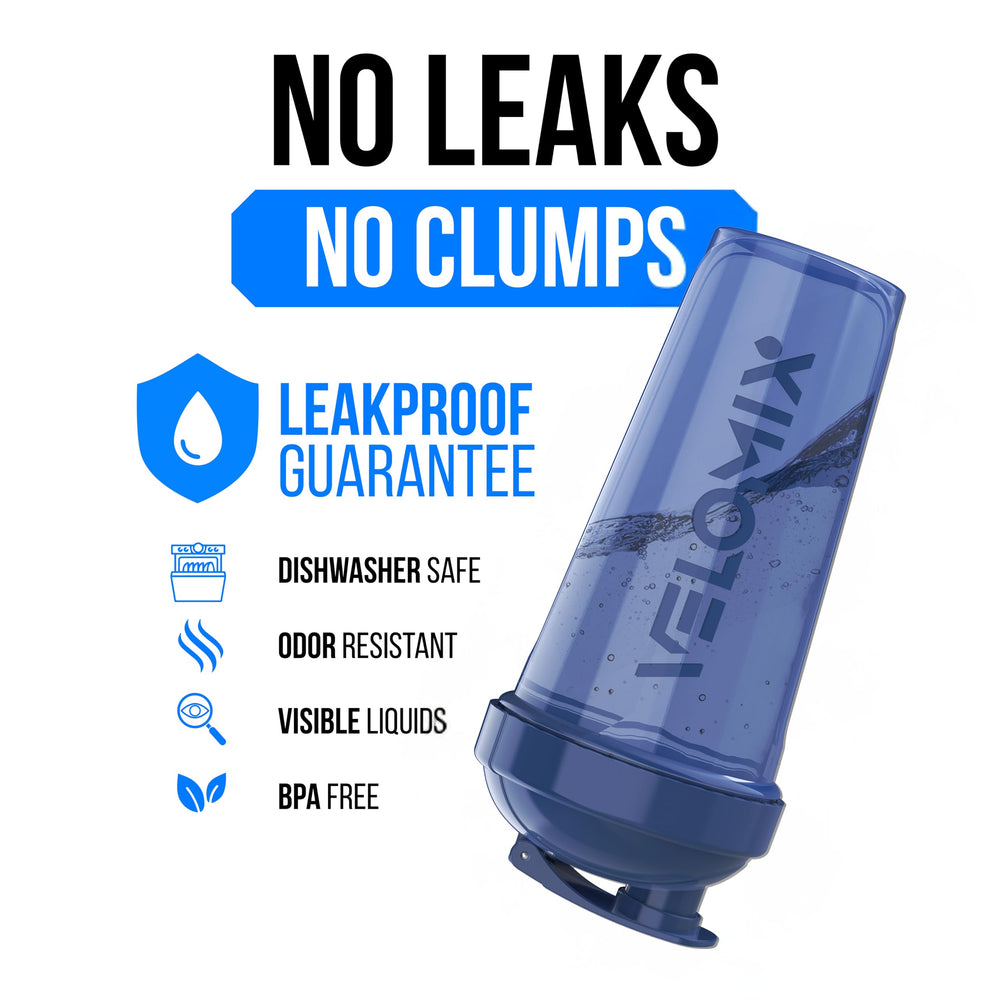Velomix leak-proof shaker cap keeps spills contained during workouts.