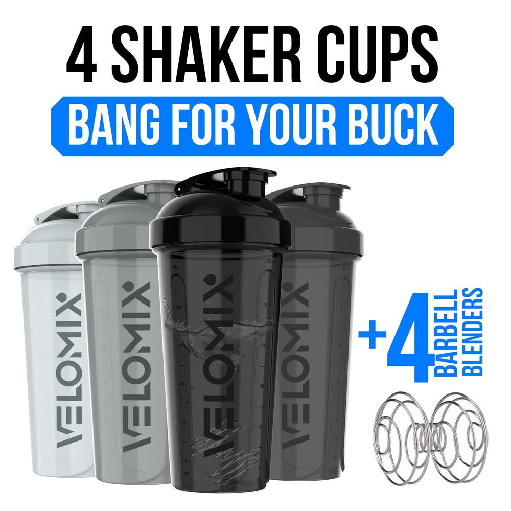 VELOMIX silver shaker lid with twist seal keeping drinks secure during workouts.