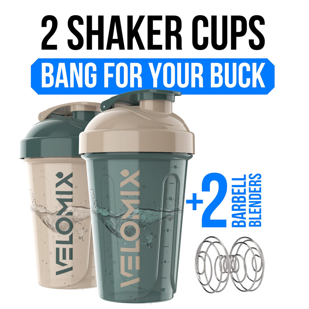 VELOMIX wire whisk in action for smooth protein mixes during workouts.