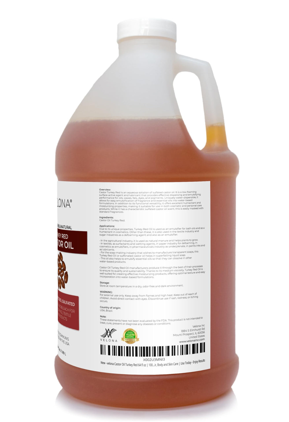 Velona Castor Oil as a natural emulsifier for essential oils and waxes
