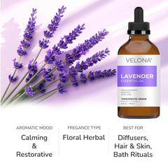 Velona Lavender oil diffusing aroma for a calming space