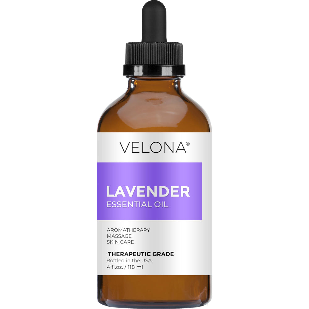 Velona Lavender oil applied to hair care for scalp refreshment