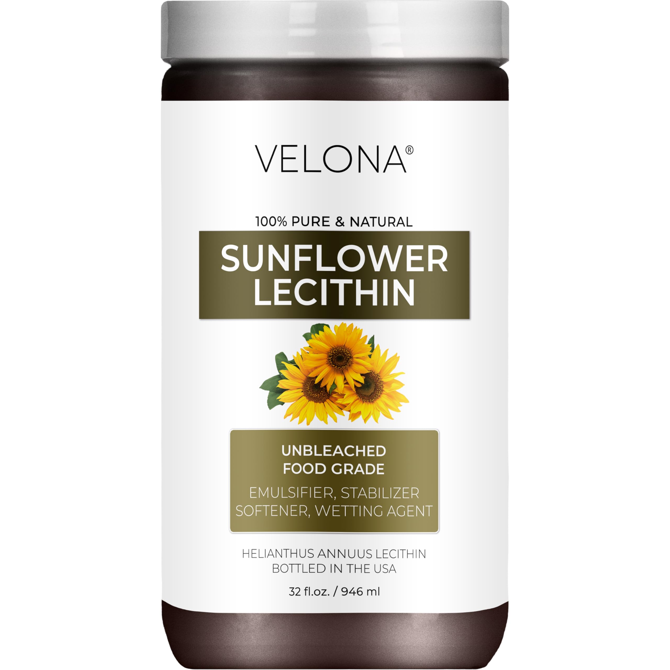 Velona Lecithin bottle for emulsification in recipes