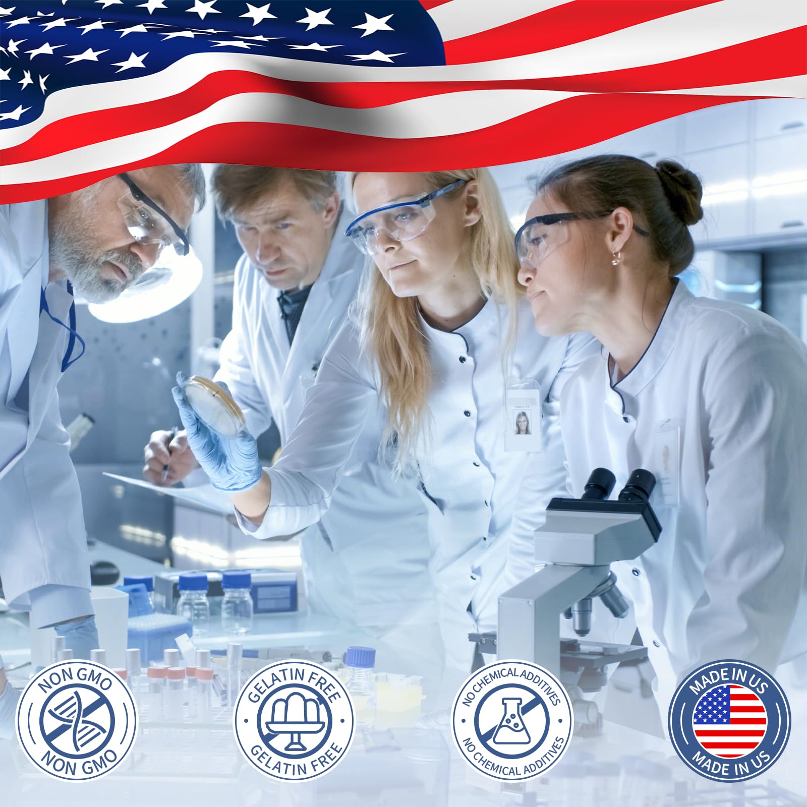 Vemluta GMP-certified facility badge signals rigorous quality controls