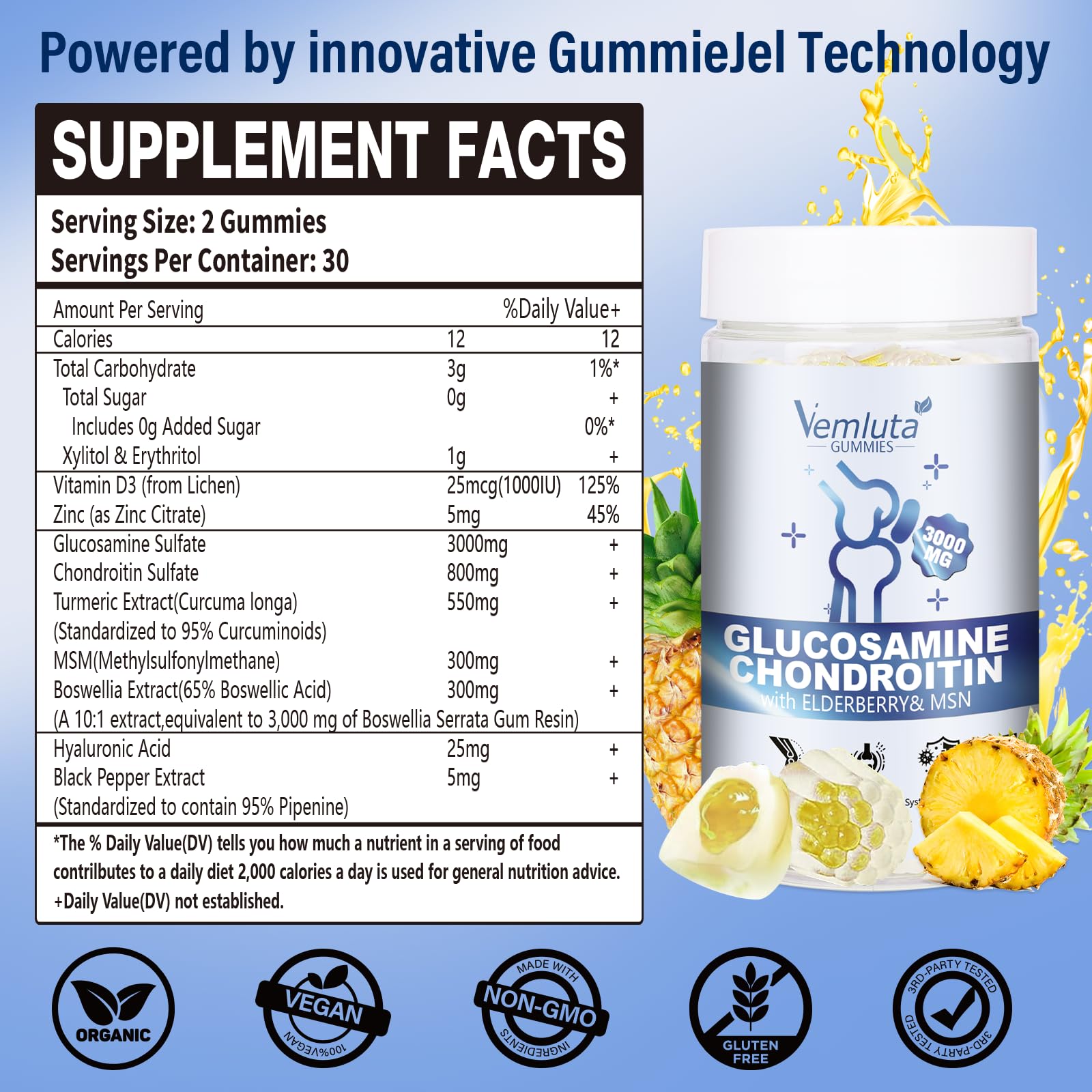 Vemluta gummies liquid-filled center suggests faster absorption and flavor