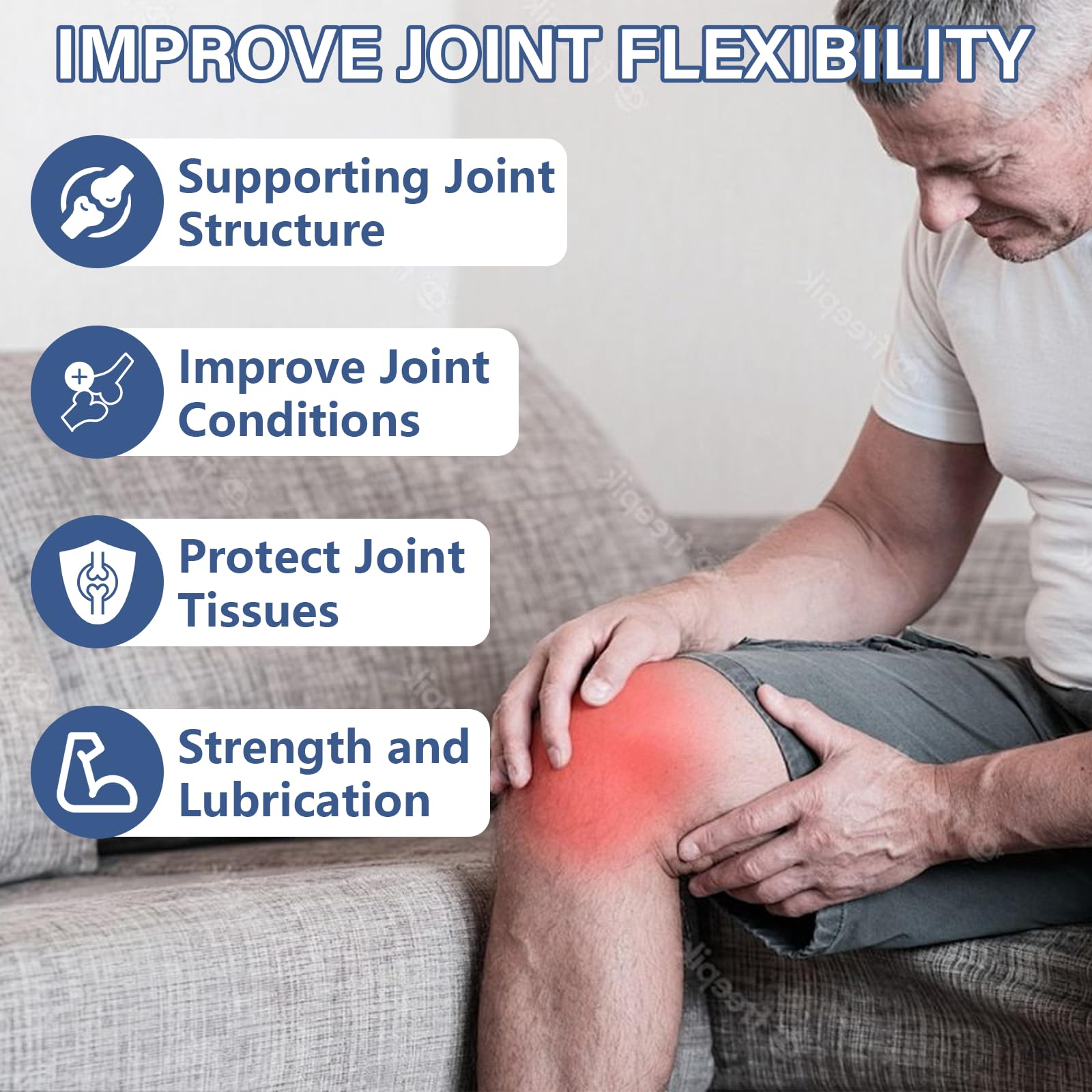 Vemluta ingredient panel highlights glucosamine, chondroitin, MSM