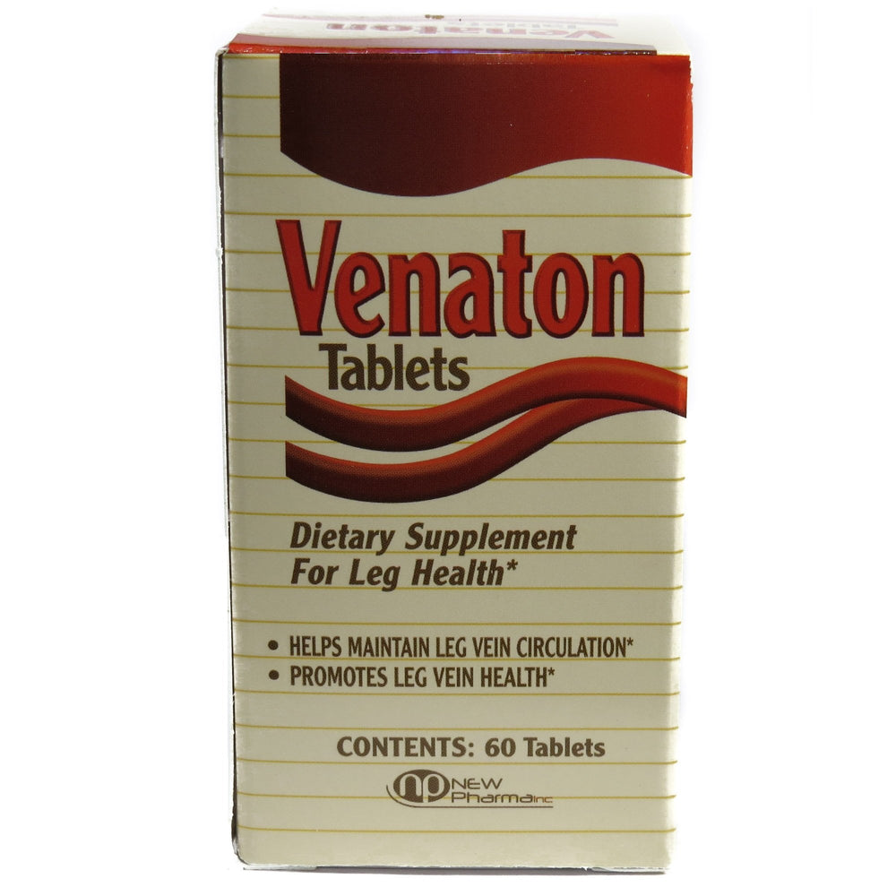Venaton tablets bottle pour for easy daily leg health support.