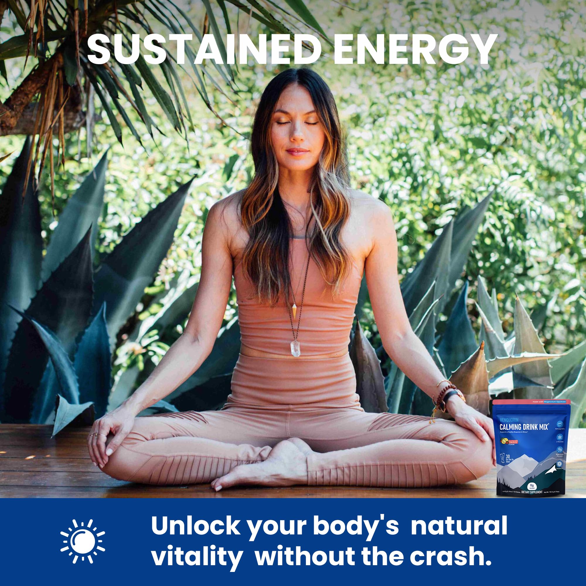VENQUORIN Super Cortisol Calm L-Theanine promotes calm focus