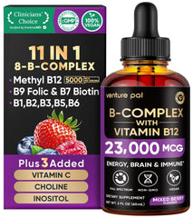 Venture Pal B Complex Liquid Drops bottle with dropper for steady energy support