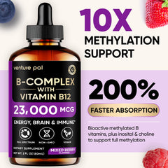 Venture Pal B Complex with B9 folate and choline for methylated vitamin support